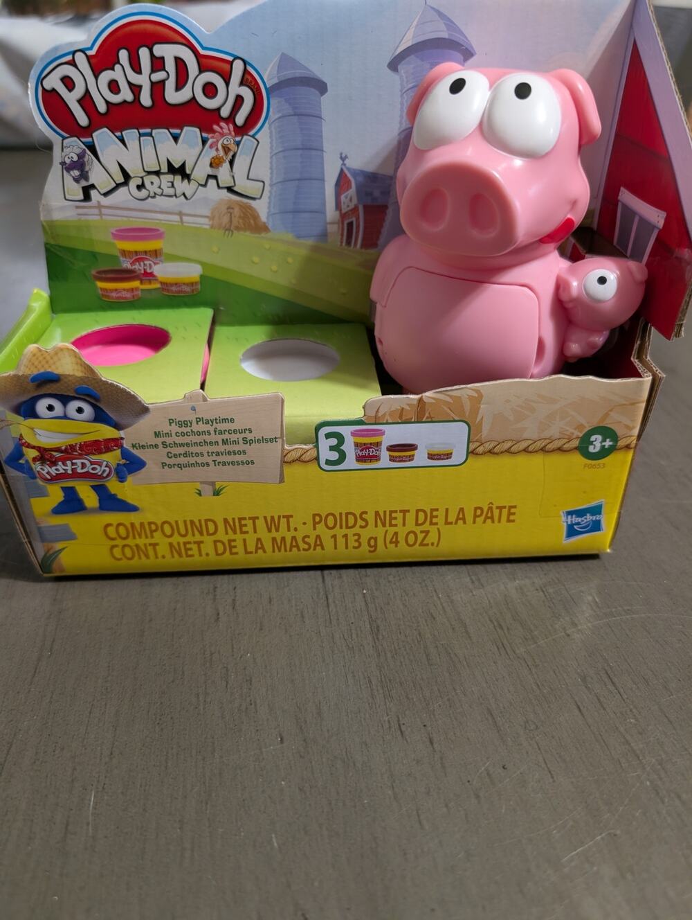 Play-doh animal Crew piggy playtime. NIB